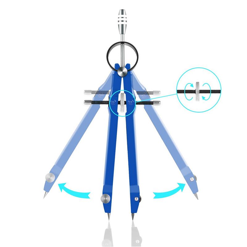 ABRI-10X Professional Compass, - Math Geometry Set With Compass review and price