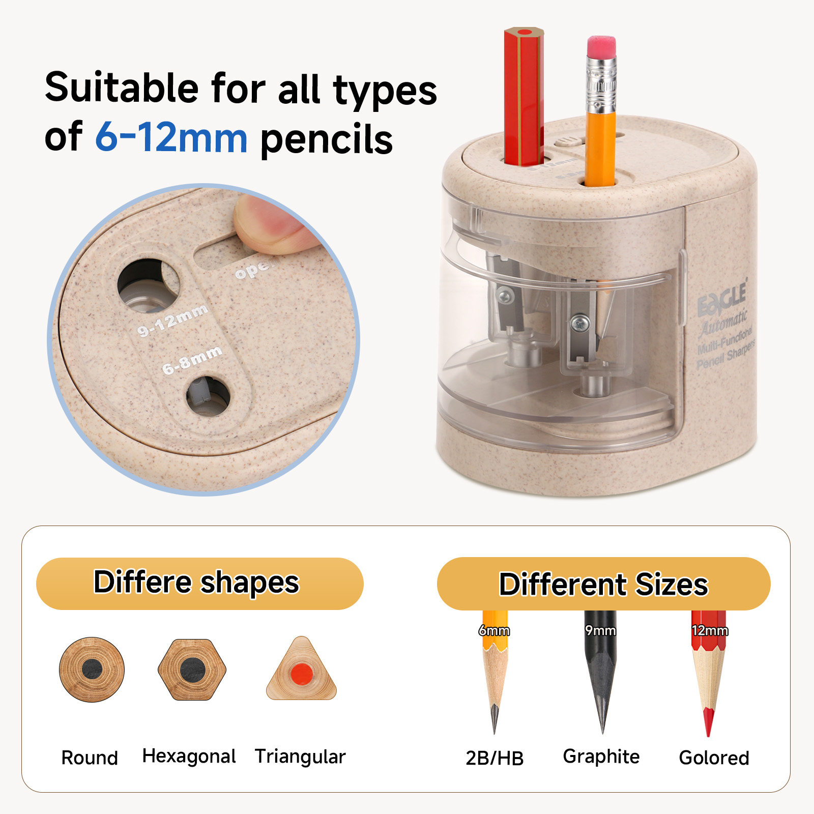 EAGLE Automatic Electric Penci - Electric Pencil Sharpener Usb review and price