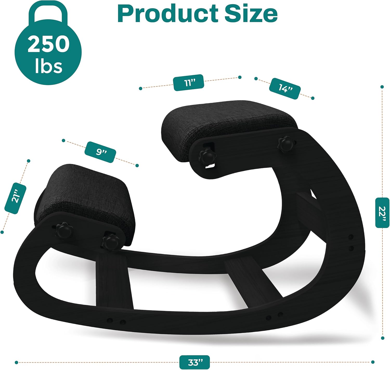 Ergonomic Wooden Kneeling Chai - Office Furniture review and price