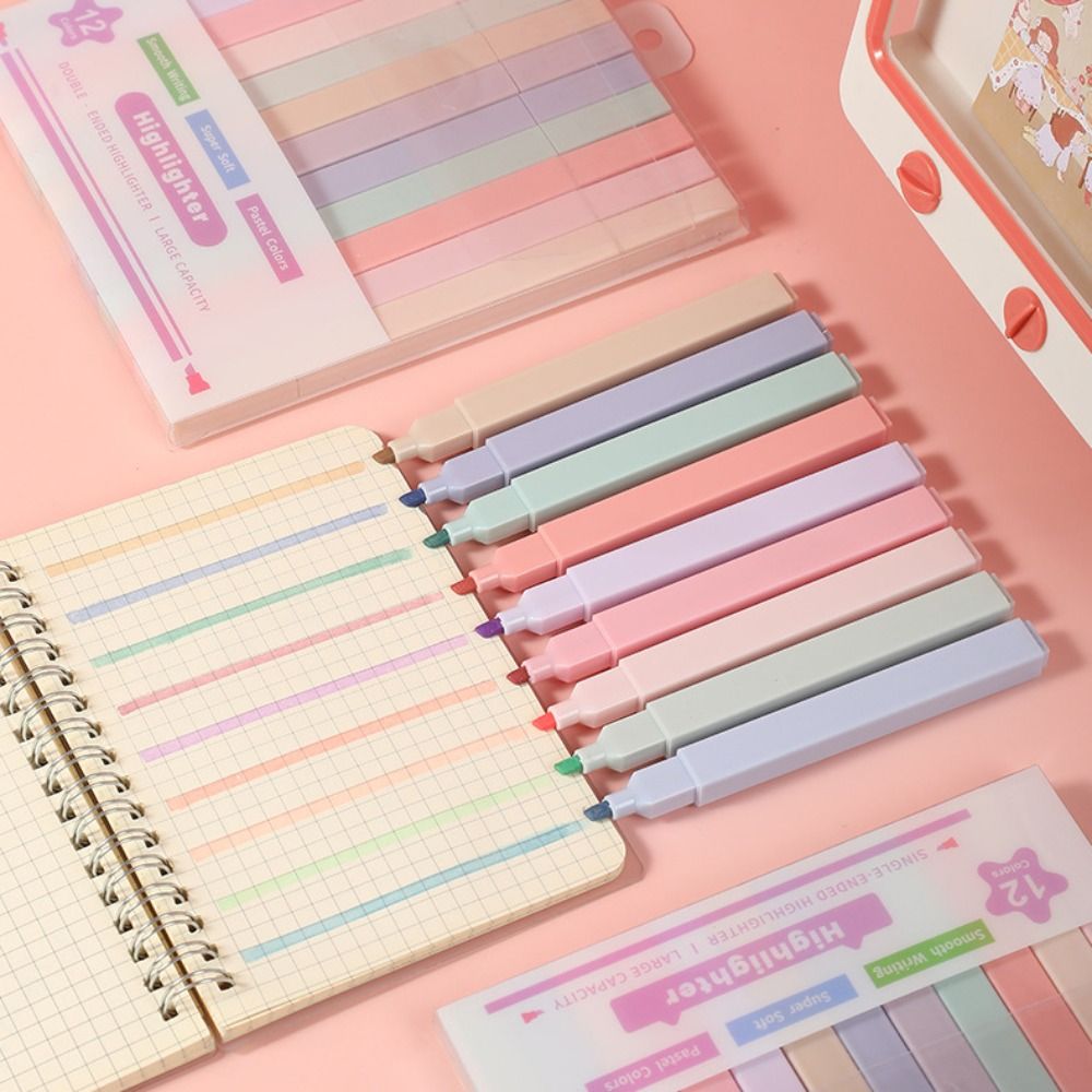 Double Headed Highlighter Pens - Pastel Highlighter Set Double Ended review and price
