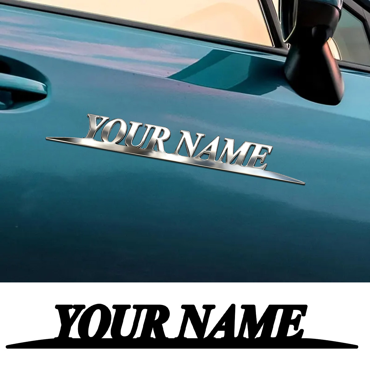 Metal Trendy YOUR NAME Sticker - School Supplies review and price