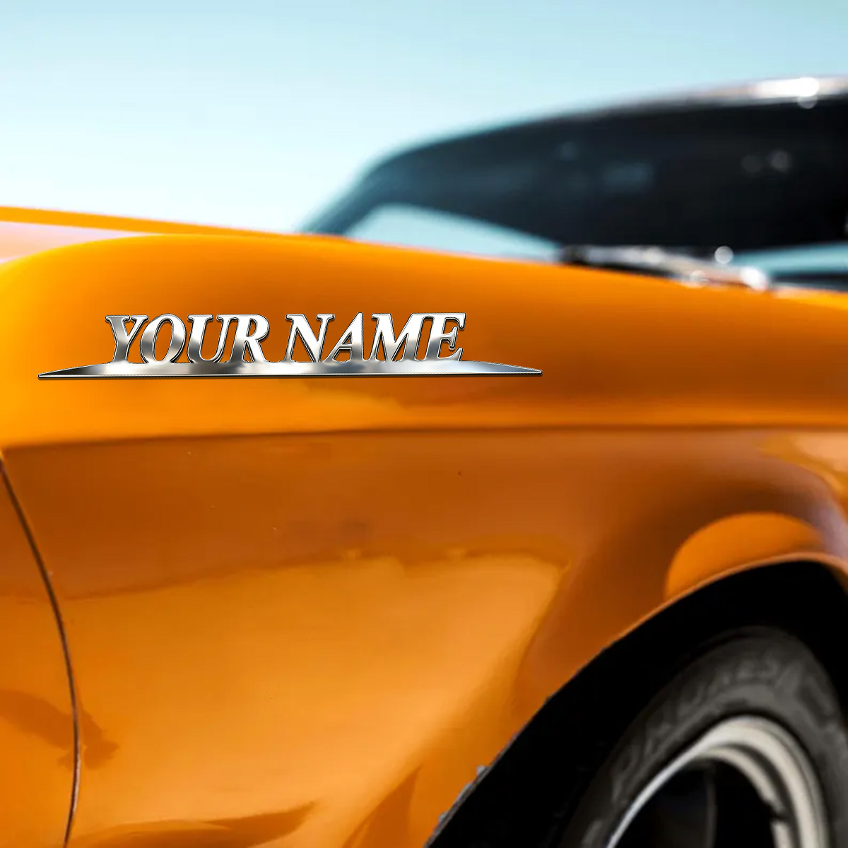 Metal Trendy YOUR NAME Sticker - School Supplies review and price