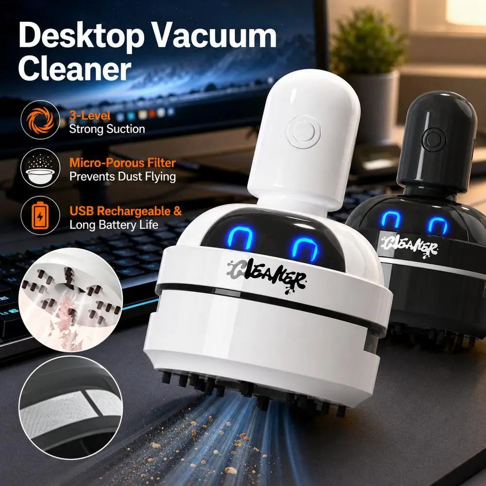 Desktop Mini Rechargeable Vacu - Mini Desktop Vacuum Cleaner For Eraser Dust review and price
