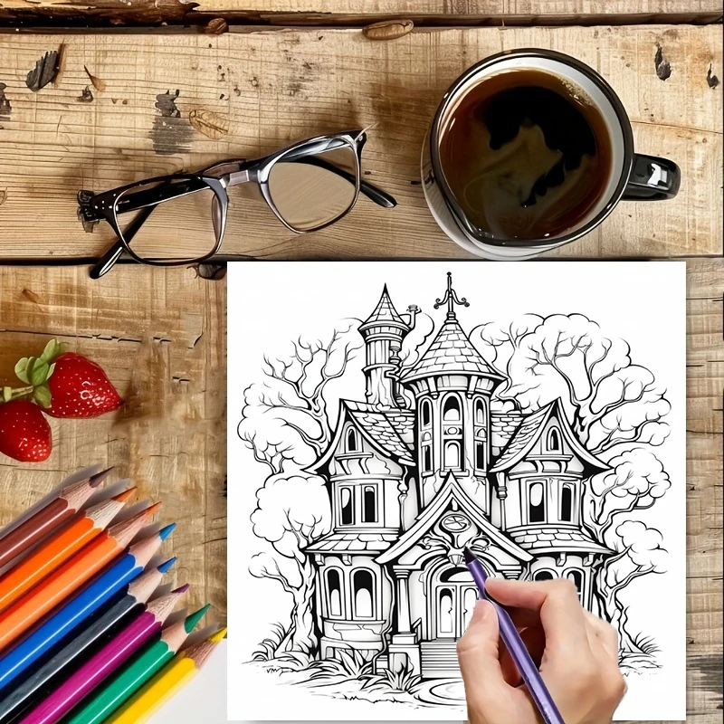 Haunted House Coloring Book fo - School Supplies review and price