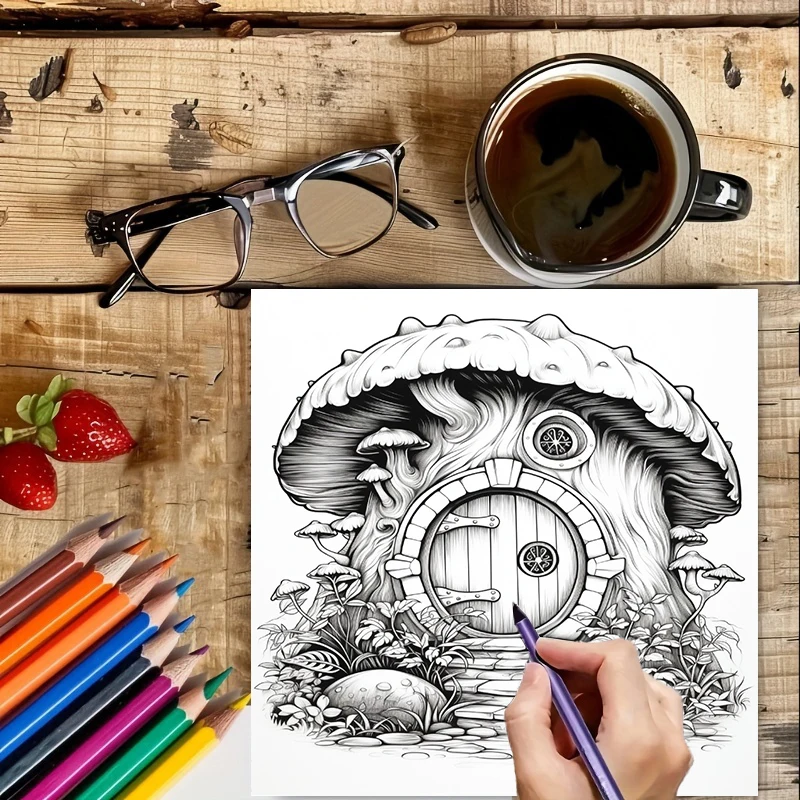 Coloring Book Fairy Door for A - School Supplies review and price