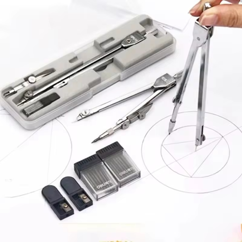 Stainless Steel Multifunctiona - Math Geometry Set With Compass review and price