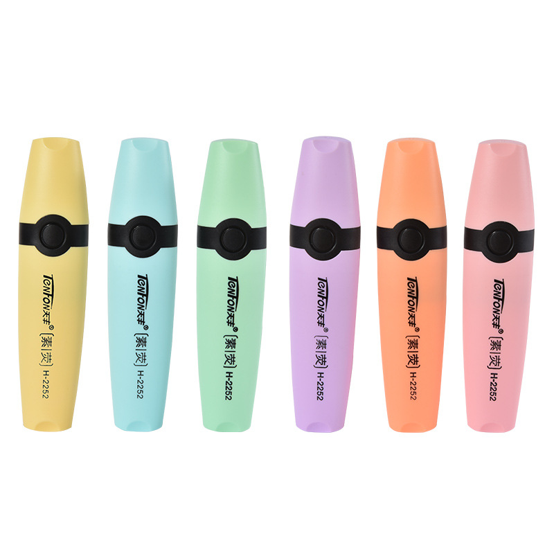 6 Pcs/set Highlighter Pastel C - Pastel Highlighter Set Double Ended review and price