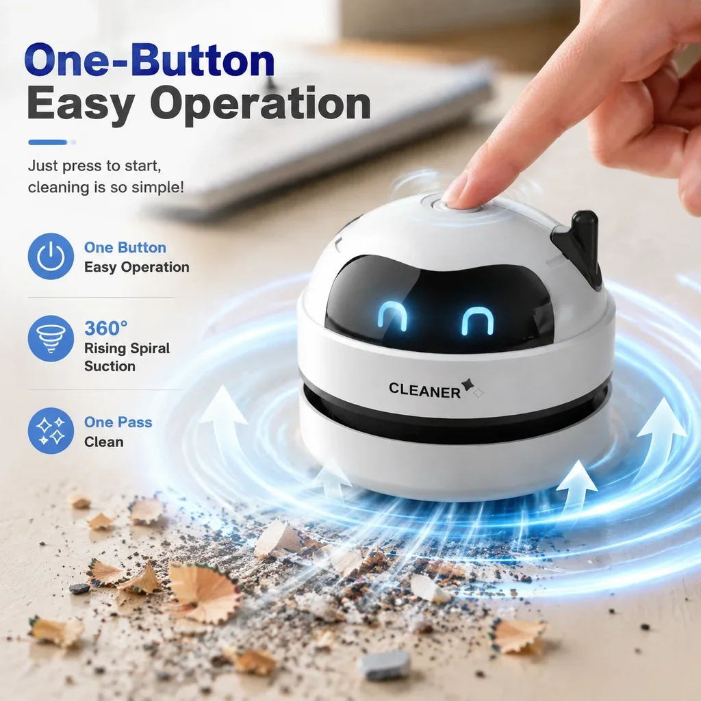 Portable Mini Desktop Vacuum C - Mini Desktop Vacuum Cleaner For Eraser Dust review and price