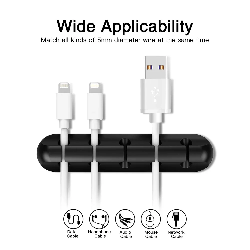Silicone USB Cable Organizer U - Desk Accessories review and price